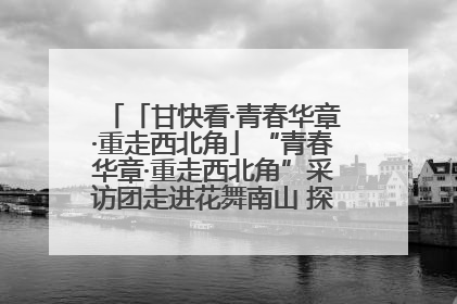 「甘快看·青春华章·重走西北角」“青春华章·重走西北角”采访团走进花舞南山 探寻天水乡村振兴之路