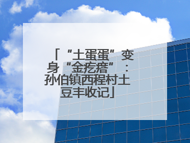 “土蛋蛋”变身“金疙瘩”：孙伯镇西程村土豆丰收记