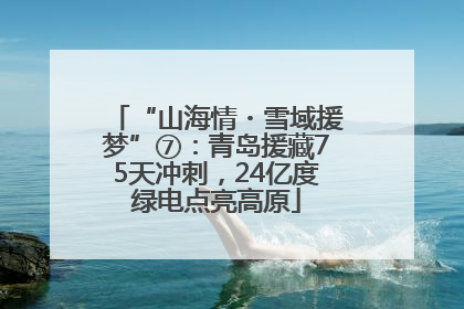 “山海情・雪域援梦”⑦：青岛援藏75天冲刺，24亿度绿电点亮高原