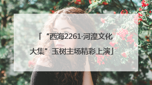 “西海2261·河湟文化大集”玉树主场精彩上演