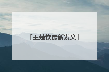 王楚钦最新发文