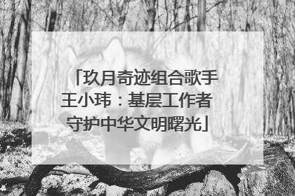 玖月奇迹组合歌手王小玮：基层工作者守护中华文明曙光