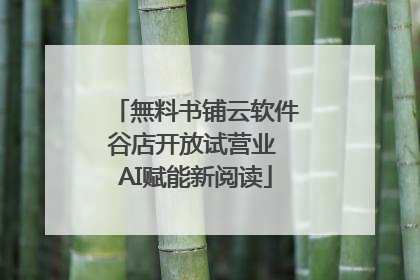 無料书铺云软件谷店开放试营业 AI赋能新阅读