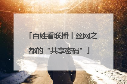 百姓看联播丨丝网之都的“共享密码”