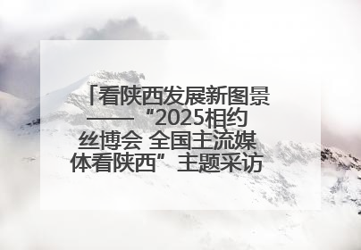 看陕西发展新图景——“2025相约丝博会 全国主流媒体看陕西”主题采访活动见闻