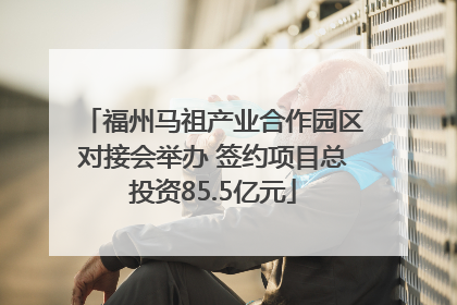 福州马祖产业合作园区对接会举办 签约项目总投资85.5亿元