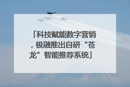 科技赋能数字营销，极融推出自研“苍龙”智能推荐系统