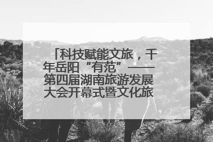 科技赋能文旅，千年岳阳“有范”——第四届湖南旅游发展大会开幕式暨文化旅游推介会侧记