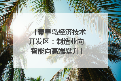 秦皇岛经济技术开发区：制造业向智能向高端攀升