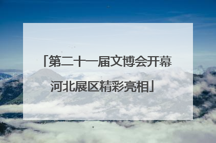 第二十一届文博会开幕 河北展区精彩亮相