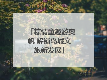 粽情童趣游奥帆 解锁岛城文旅新发展