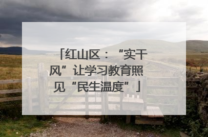 红山区：“实干风”让学习教育照见“民生温度”