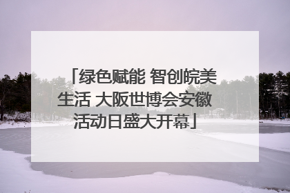 绿色赋能 智创皖美生活 大阪世博会安徽活动日盛大开幕