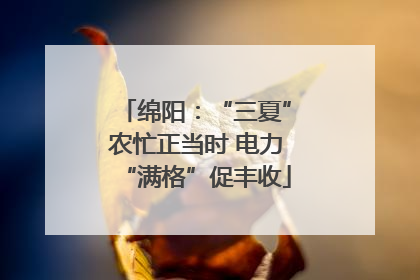 绵阳：“三夏”农忙正当时 电力“满格”促丰收