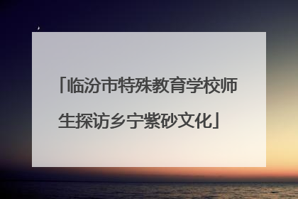 临汾市特殊教育学校师生探访乡宁紫砂文化