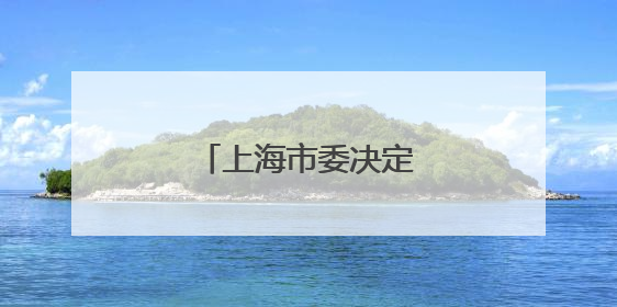 上海市委决定：张鸣履新