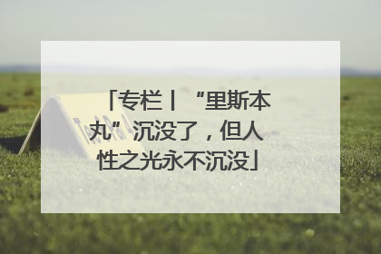 专栏丨“里斯本丸”沉没了，但人性之光永不沉没