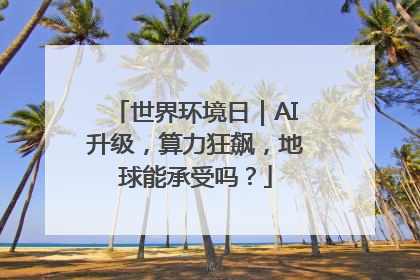 世界环境日｜AI升级，算力狂飙，地球能承受吗？
