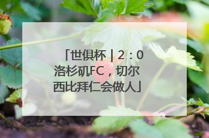 世俱杯｜2：0洛杉矶FC，切尔西比拜仁会做人