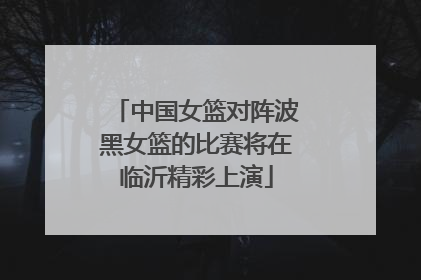 中国女篮对阵波黑女篮的比赛将在临沂精彩上演