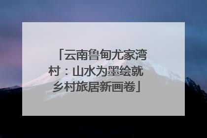 云南鲁甸尤家湾村：山水为墨绘就乡村旅居新画卷
