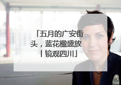 五月的广安街头，蓝花楹盛放丨镜观四川