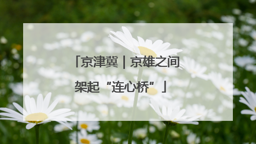 京津冀｜京雄之间架起“连心桥”