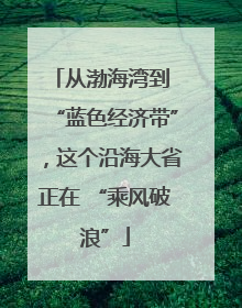 从渤海湾到 “蓝色经济带”，这个沿海大省正在 “乘风破浪”