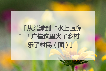 从荒滩到“水上画廊”！广信这里火了乡村 乐了村民（图）