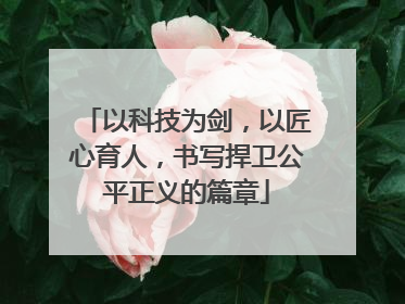 以科技为剑，以匠心育人，书写捍卫公平正义的篇章