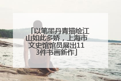 以笔墨丹青描绘江山如此多娇，上海市文史馆馆员展出113件书画新作