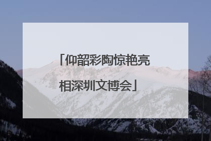 仰韶彩陶惊艳亮相深圳文博会