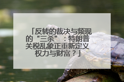 反转的裁决与频现的“三杀”：特朗普关税乱象正重新定义权力与财富？