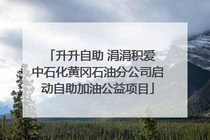 升升自助 涓涓积爱 中石化黄冈石油分公司启动自助加油公益项目