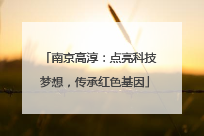 南京高淳：点亮科技梦想，传承红色基因