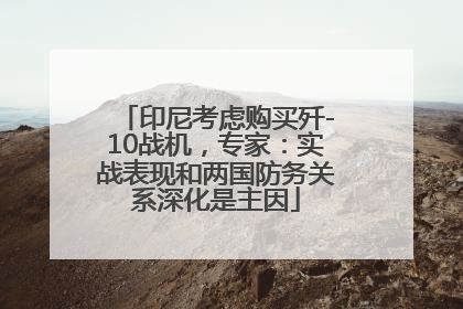 印尼考虑购买歼-10战机，专家：实战表现和两国防务关系深化是主因