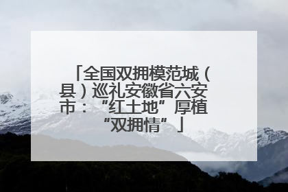 全国双拥模范城（县）巡礼安徽省六安市：“红土地”厚植“双拥情”