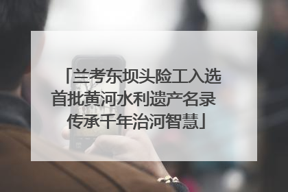 兰考东坝头险工入选首批黄河水利遗产名录 传承千年治河智慧
