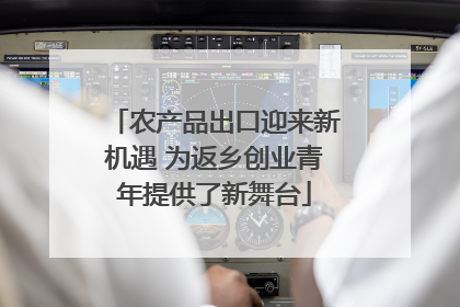农产品出口迎来新机遇 为返乡创业青年提供了新舞台