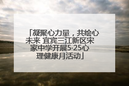 凝聚心力量，共绘心未来 宜宾三江新区宋家中学开展5·25心理健康月活动