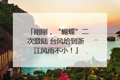 刚刚，“蝴蝶”二次登陆 台风给到浙江风雨不小！