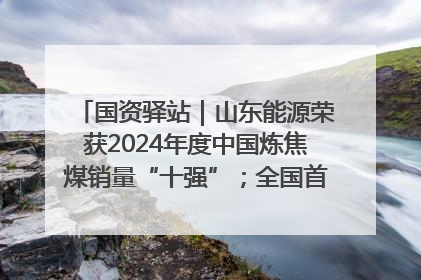 国资驿站｜山东能源荣获2024年度中国炼焦煤销量“十强”；全国首例铁路盖上智慧物流园钢结构主体完工