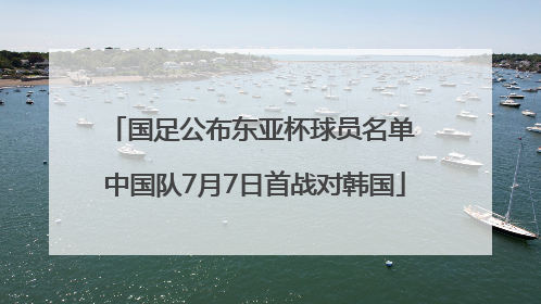 国足公布东亚杯球员名单 中国队7月7日首战对韩国