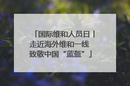 国际维和人员日丨走近海外维和一线 致敬中国“蓝盔”
