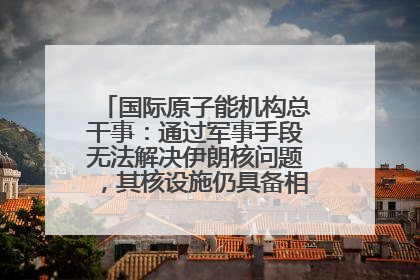 国际原子能机构总干事：通过军事手段无法解决伊朗核问题，其核设施仍具备相关产能，只需要数月就能生产出浓缩铀