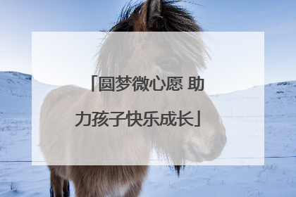 圆梦微心愿 助力孩子快乐成长