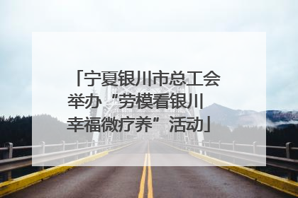 宁夏银川市总工会举办“劳模看银川 幸福微疗养”活动