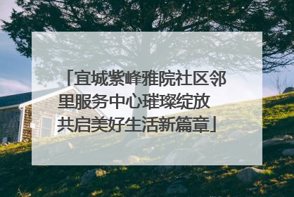 宜城紫峰雅院社区邻里服务中心璀璨绽放 共启美好生活新篇章
