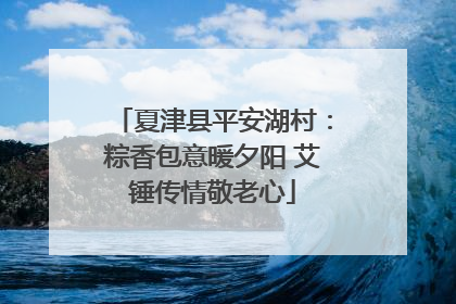 夏津县平安湖村：粽香包意暖夕阳 艾锤传情敬老心