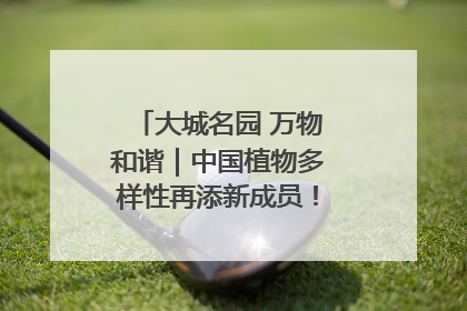 大城名园 万物和谐｜中国植物多样性再添新成员！它只在西藏墨脱